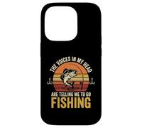 Design The Voices in My Head are Telling Me to Go Fishing Coque pour iPhone 14 Pro