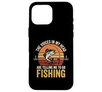 Design The Voices in My Head are Telling Me to Go Fishing Coque pour iPhone 16 Pro Max