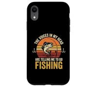 Design The Voices in My Head are Telling Me to Go Fishing Coque pour iPhone XR