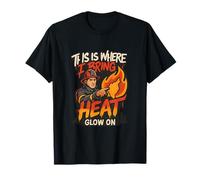 Design « This is Where I Bring The Heat Firefighter » T-Shirt