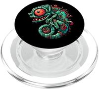 Design Tiki Gecko vaudou PopSockets PopGrip pour MagSafe