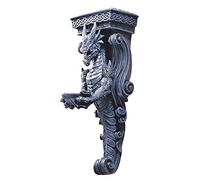 Design Toscano CL3826 Statue de Dragons du Caryatide du mur de château Darkmoor Gris 16,5 x 14 x 37 cm
