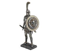 Design Toscano CL4309 Statue d’Hoplite Grec Métallique 18 x 12,5 x 40,5 cm