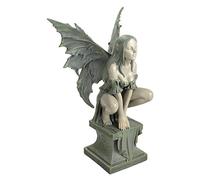 Design Toscano CL5047 Sculpture de Fée Celtique sur Perchoir Résine