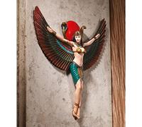 Design Toscano CL5159 Sculpture Murale de la Déesse Isis Multicolore 5 x 32 x 37 cm