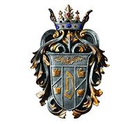 Design Toscano CL6100 Plaque Murale des Armoiries du Comte Dracula Multicolore 2,5 x 38 x 54,5 cm