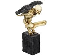 Design Toscano CL6175 Twilight Roost Statuette Squelette Ailé Perché, Multicolore, 10 x 14 x 21.5 cm