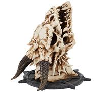 Design Toscano CL94864 Trophée mural Crâne de Dragon à cornes Multicolore 26,5 x 25,5 x 26,5 cm