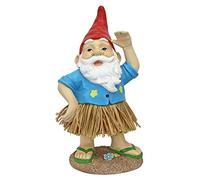 Design Toscano Hawaiian Hank herbe jupe gnome statue