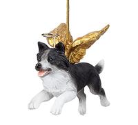 Design Toscano JH170715 Ornement - Honneur Le Border Collie Pooch Ornements chiens de vacances Ange