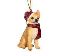Design Toscano JH576307 Décorations de Noël - Noël Chihuahua ornements de vacances pour chiens
