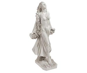 Design Toscano KY47018 Flora Statue de la Divine patronne de Jardin Blanc cassé 37 x 37 x 77,5 cm