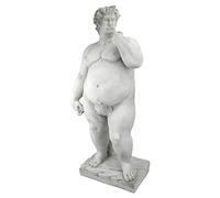 Design Toscano KY47038 Sculpture de Jardin David, Blanc Cassé, 23 x 35.5 x 76 cm
