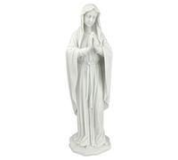 Design Toscano La Sainte Vierge Marie Statue, Petit 30.5 cm Figurine, résine de marbre, blanc