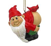 Design Toscano le gnome Loonie Moonie qui montre ses fesses QM17011 Décoration de Noël Multicolore 5 x 6,5 x 5 cm