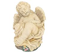 Design Toscano NG31854 Sieste de l’Ange Sculpture Multicolore 19 x 21,5 x 23 cm