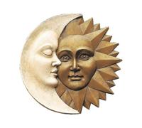 Design Toscano Ng32758 Celestial Harmony Green Man Wall Sculpture, Ivory, 30*0.3cm