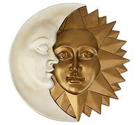 Design Toscano NG32758 Sculpture Murale d’Homme Vert Harmonie céleste Ivoire 5 x 39,5 x 39,5 cm