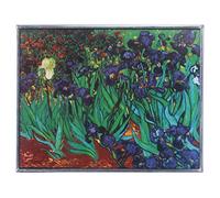 Design Toscano Panneau en Verre teinté - Iris de Van Gogh Vitrail Tentures - Rideaux