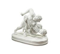 Design Toscano PD1908 Statue de lutteurs grecs hellénistes Blanc 15 x 24 x 23 cm