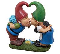 Design Toscano QM2796400 Kiss and Tell Lover Gnomes Statue Multicolore 12,5 x 32 x 30,5 cm