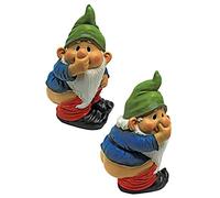 Design Toscano QM924324 Stinky, Le GNOME Garden Statue Ensemble de 2, Multicolore, 12.5 x 14 x 24 cm