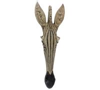 Design Toscano QS91790 Sculpture murale Masque animal de la Savane design Zèbre Multicolore 6,5 x 16,5 x 42 cm