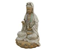 Design Toscano Statue déesse Guan Yin assise sur un lotus