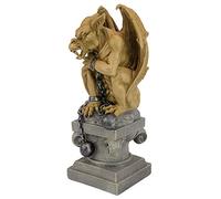 Design Toscano Statue gargouille donjon gothique boule et chaîne