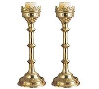 Design Toscano TE1038 Bougeoir gothique design Cathédrale de Chartres Grand Laiton 18 x 18 x 48,5 cm