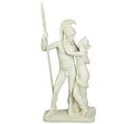 Design Toscano WU73129 Statue d'Ares/Aphrodite Blanc 9 x 18 x 38 cm