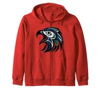 Design Tribal Aigle haïda - Pacific Northwest Indigenous Art Sweat à Capuche