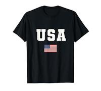 Design typographique américain T-Shirt Graphique avec Valeur, Homme, Noir, XL