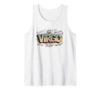 Design Typographique Coloré du Signe Astrologique Vierge Débardeur