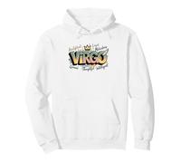 Design Typographique Coloré du Signe Astrologique Vierge Sweat à Capuche