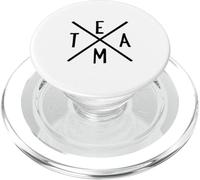 Design typographique Team Hip Cross PopSockets PopGrip pour MagSafe