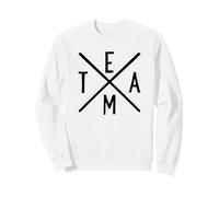 Design typographique Team Hip Cross Sweatshirt