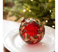 Design unique de boules en verre transparent de 8 cm pour diverses idées de décoration de vacances (style D)
