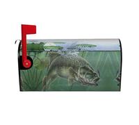 Design unique de décoration de boîte aux lettres en forme de poisson avec un leurre, imperméable et protection solaire pour boîte aux lettres