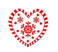 Design Unique Mignon Flocon De Neige en Forme Coeur Forme Snowflake Noël Décor Suspendu Faisant Votre Merveilleux Décorations Métal