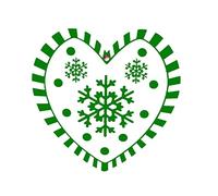 Design Unique Mignon Flocon De Neige en Forme Coeur Forme Snowflake Noël Décor Suspendu Faisant Votre Merveilleux Décorations Métal