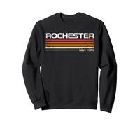 Design Urbain Vintage à Rayures rétro de Rochester New York Sweatshirt