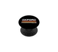 Design Urbain Vintage à Rayures rétro Oxford Mississippi PopSockets PopGrip Adhésif