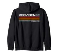 Design Urbain Vintage à Rayures rétro Providence Rhode Island Sweat à Capuche