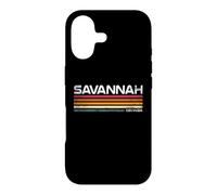 Design Urbain Vintage à Rayures rétro Savannah Georgia Coque pour iPhone 17