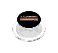 Design Urbain Vintage à Rayures rétro Savannah Georgia PopSockets PopGrip pour MagSafe
