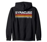 Design Urbain Vintage à Rayures rétro Syracuse New York Sweat à Capuche