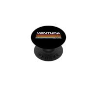 Design Urbain Vintage à Rayures rétro Ventura California PopSockets PopGrip Adhésif
