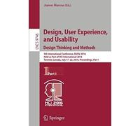 Design, User Experience, And Usability: Design Thinking And Methods