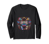 Design Vibrant Cheer Squad Spirit Game Day Fan Manche Longue